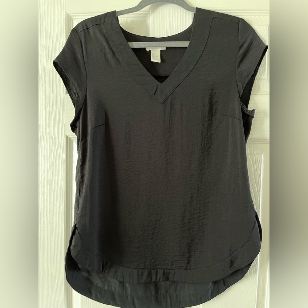 H&M black blouse size 12